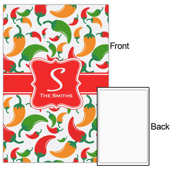 Colored Peppers 20x30 - Matte Poster - Front & Back