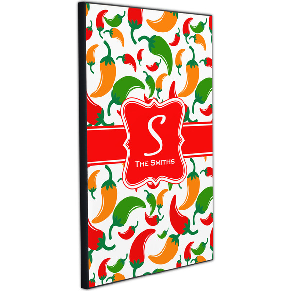 Colored Peppers 20x30 Wood Print - Angle View