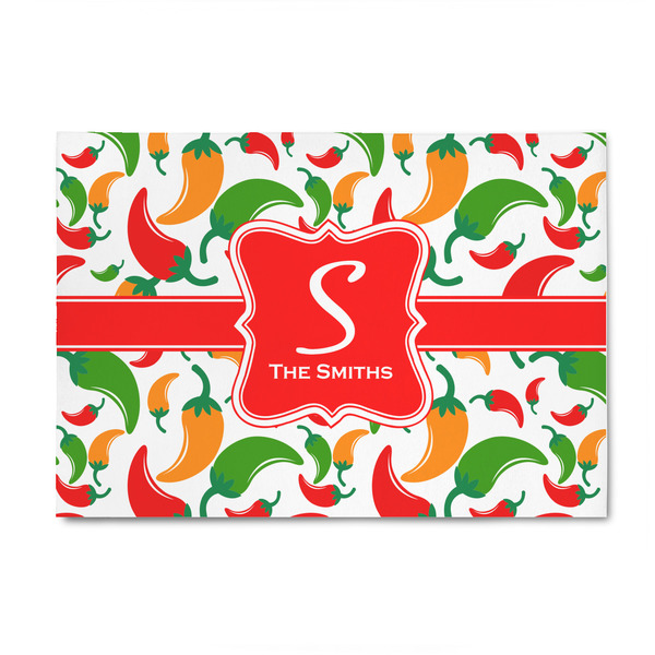 Custom Colored Peppers 4' x 6' Indoor Area Rug (Personalized)