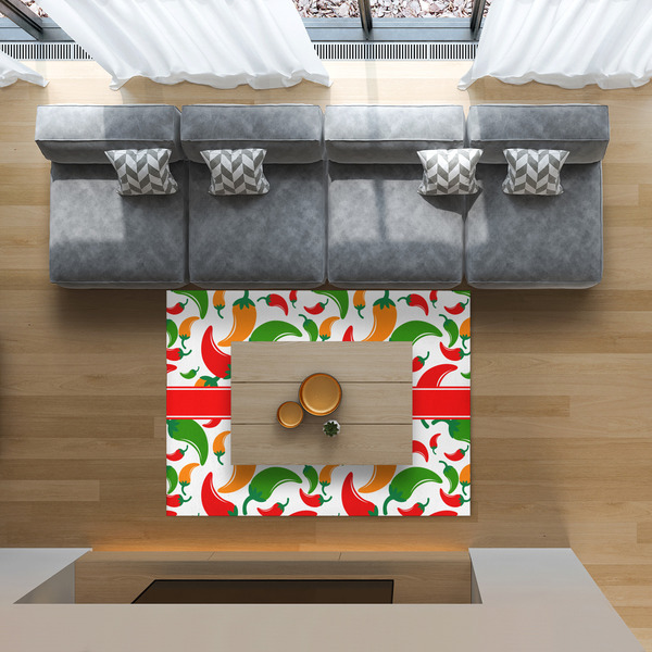 Colored Peppers 5'x7' Indoor Area Rugs - IN CONTEXT