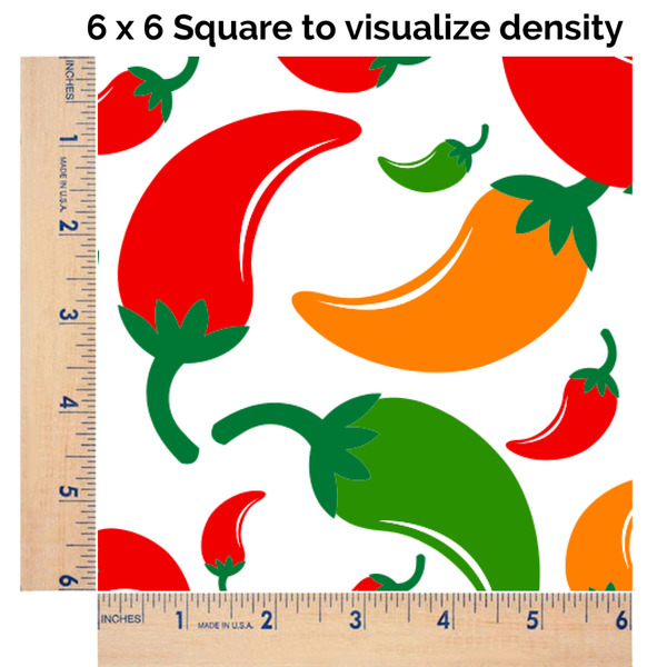 Colored Peppers 6x6 Swatch of Fabric