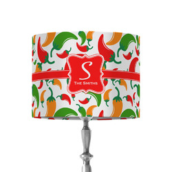 Colored Peppers 8" Drum Lamp Shade - Fabric (Personalized)