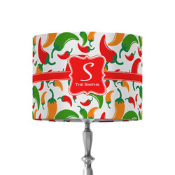 Colored Peppers 8" Drum Lamp Shade - Fabric (Personalized)