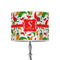 Colored Peppers 8" Drum Lampshade - ON STAND (Poly Film)