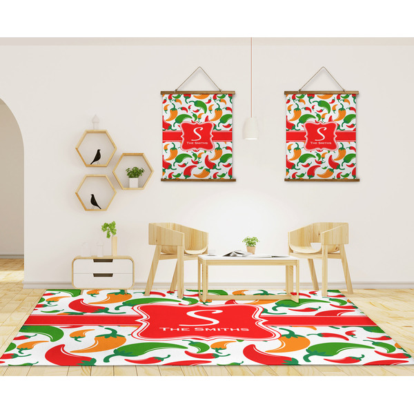 Colored Peppers 8'x10' Indoor Area Rugs - IN CONTEXT