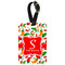 Colored Peppers Aluminum Luggage Tag (Personalized)