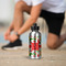 Colored Peppers Aluminum Water Bottle - Silver LIFESTYLE