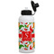 Colored Peppers Aluminum Water Bottle - White Front