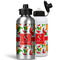 Colored Peppers Aluminum Water Bottles - MAIN (white &silver)