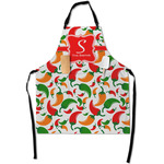 Colored Peppers Apron With Pockets w/ Name and Initial