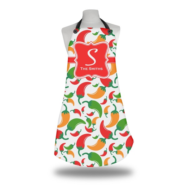 Custom Colored Peppers Apron w/ Name and Initial