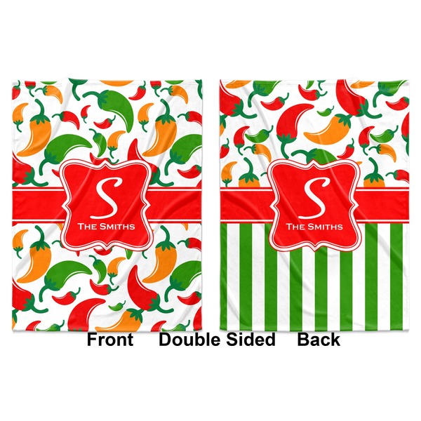 Colored Peppers Baby Blanket (Double Sided - Printed Front and Back)