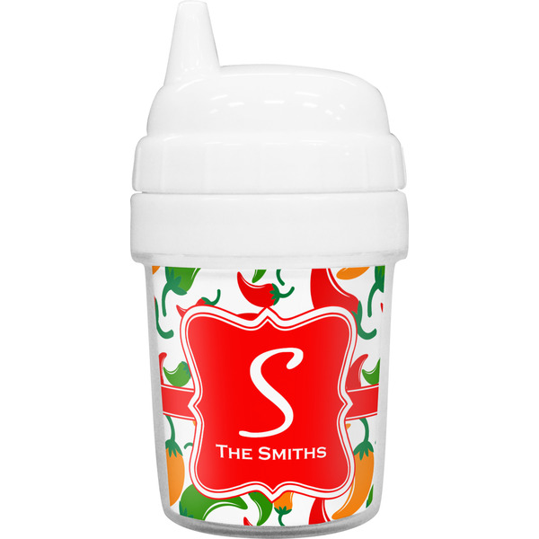 Custom Colored Peppers Baby Sippy Cup (Personalized)