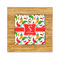 Colored Peppers Bamboo Trivet with 6" Tile - FRONT