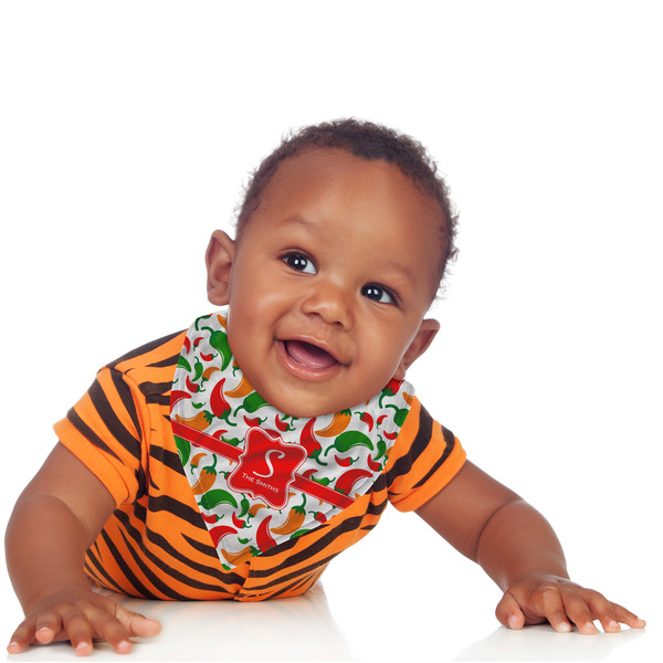 Colored Peppers Bandana Bib - (Lifestyle 1 boy)