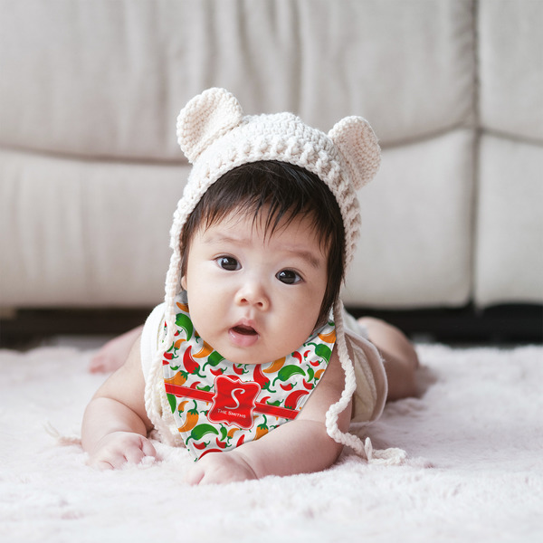 Colored Peppers Bandana Bib - (Lifestyle 2 girl)