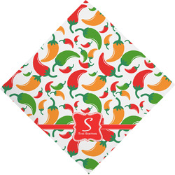 Colored Peppers Dog Bandana Scarf w/ Name and Initial