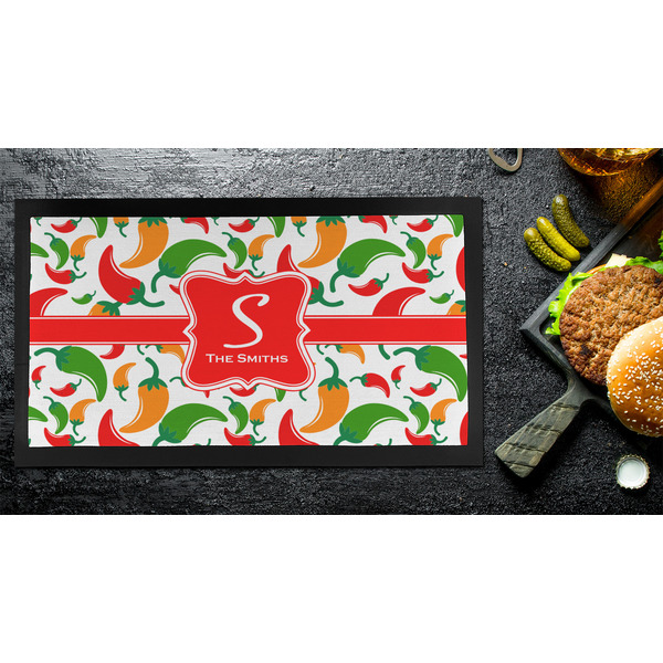 Colored Peppers Bar Mat - Small - LIFESTYLE