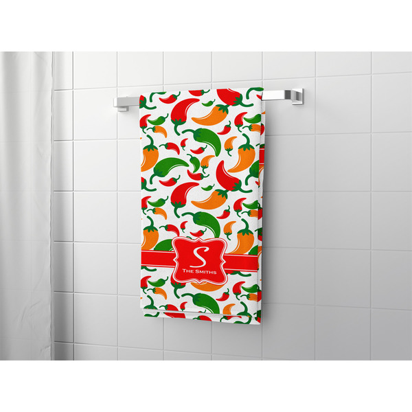 Colored Peppers Bath Towel - LIFESTYLE