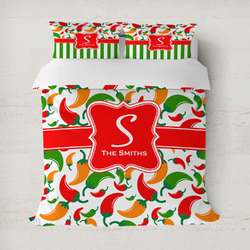 Colored Peppers Duvet Cover (Personalized)