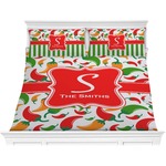 Colored Peppers Comforter Set - King (Personalized)