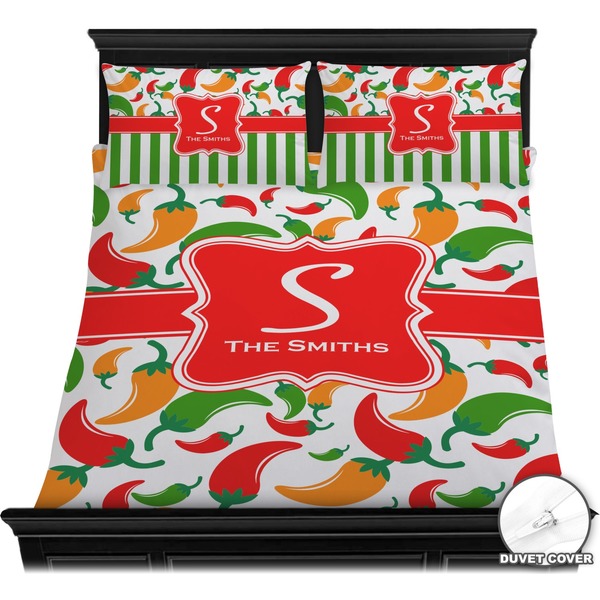 Colored Peppers Bedding Set (Queen) - Duvet