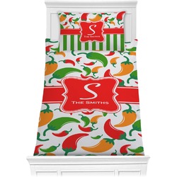 Colored Peppers Comforter Set - Twin (Personalized)
