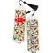 Colored Peppers Bookmark with tassel - Front and Back