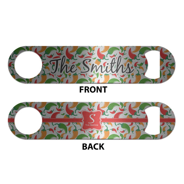 Colored Peppers Bottle Opener - Front & Back