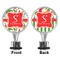 Colored Peppers Bottle Stopper - Front and Back