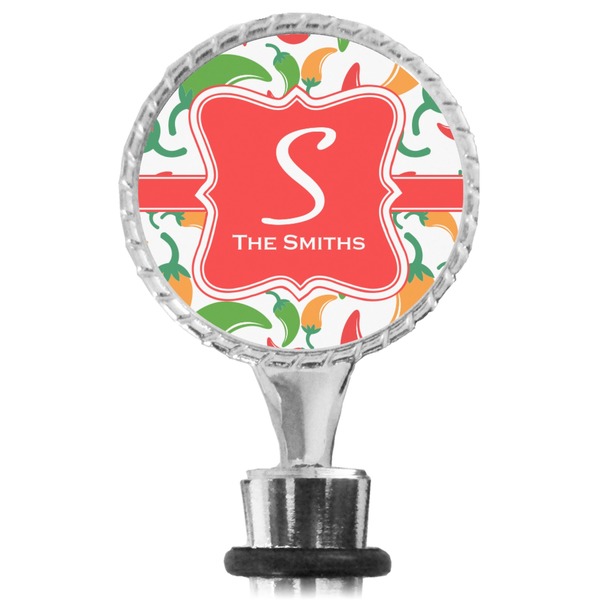 Colored Peppers Bottle Stopper Main View