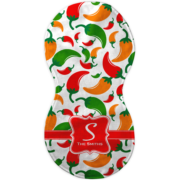 Colored Peppers Burp Peanut Shaped Flat