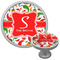 Colored Peppers Cabinet Knob (Silver) (Personalized)