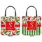 Colored Peppers Canvas Tote - Front and Back