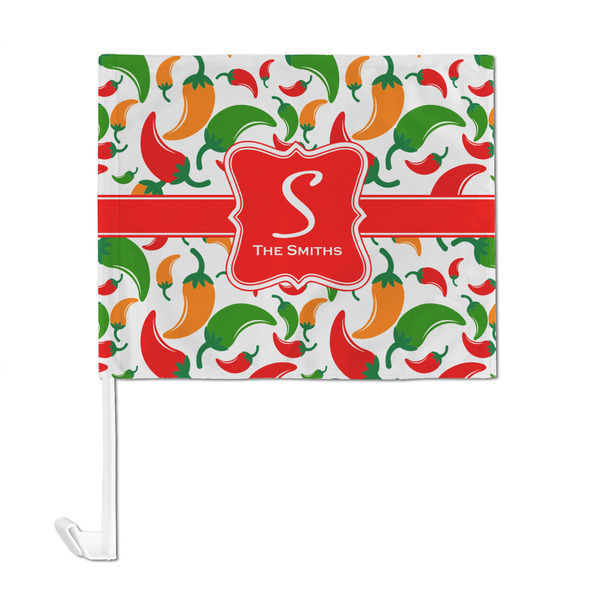 Colored Peppers Car Flag - Large - FRONT