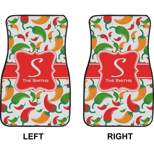 Colored Peppers Car Mat Front - Approval