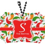 Colored Peppers Rear View Mirror Ornament (Personalized)