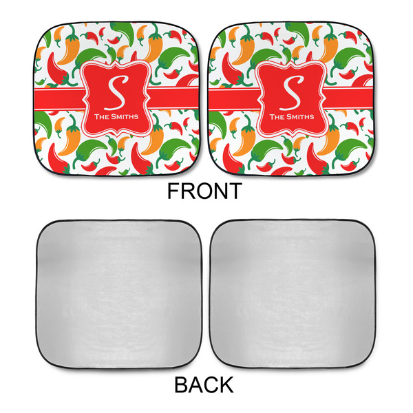 Colored Peppers Car Sun Shades - APPROVAL
