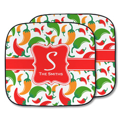 Colored Peppers Car Sun Shade - Two Piece (Personalized)