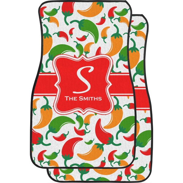 Colored Peppers Custom Car Floor Mats (Front Seat)