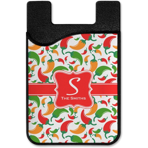 Colored Peppers Cell Phone Credit Card Holder