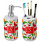Colored Peppers Ceramic Bathroom Accessories Set (Personalized)