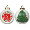 Colored Peppers Ceramic Christmas Ornament - X-Mas Tree (APPROVAL)