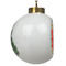 Colored Peppers Ceramic Christmas Ornament - Xmas Tree (Side View)