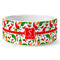 Colored Peppers Ceramic Dog Bowl - Medium - Front