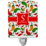 Colored Peppers Ceramic Night Light (Personalized)