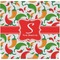 Colored Peppers Ceramic Tile Hot Pad