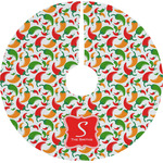 Colored Peppers Tree Skirt (Personalized)