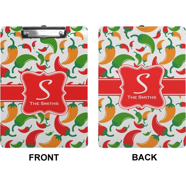 Colored Peppers Clipboard (Letter) (Front + Back)