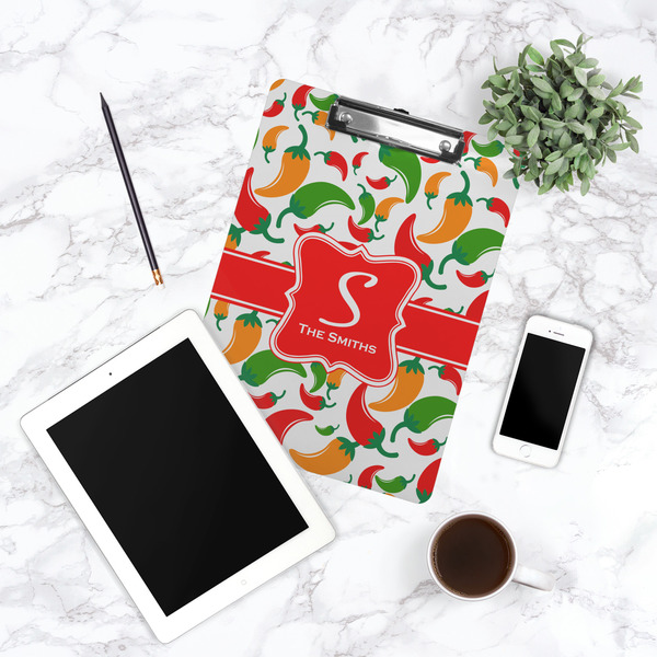 Colored Peppers Clipboard - Lifestyle Photo